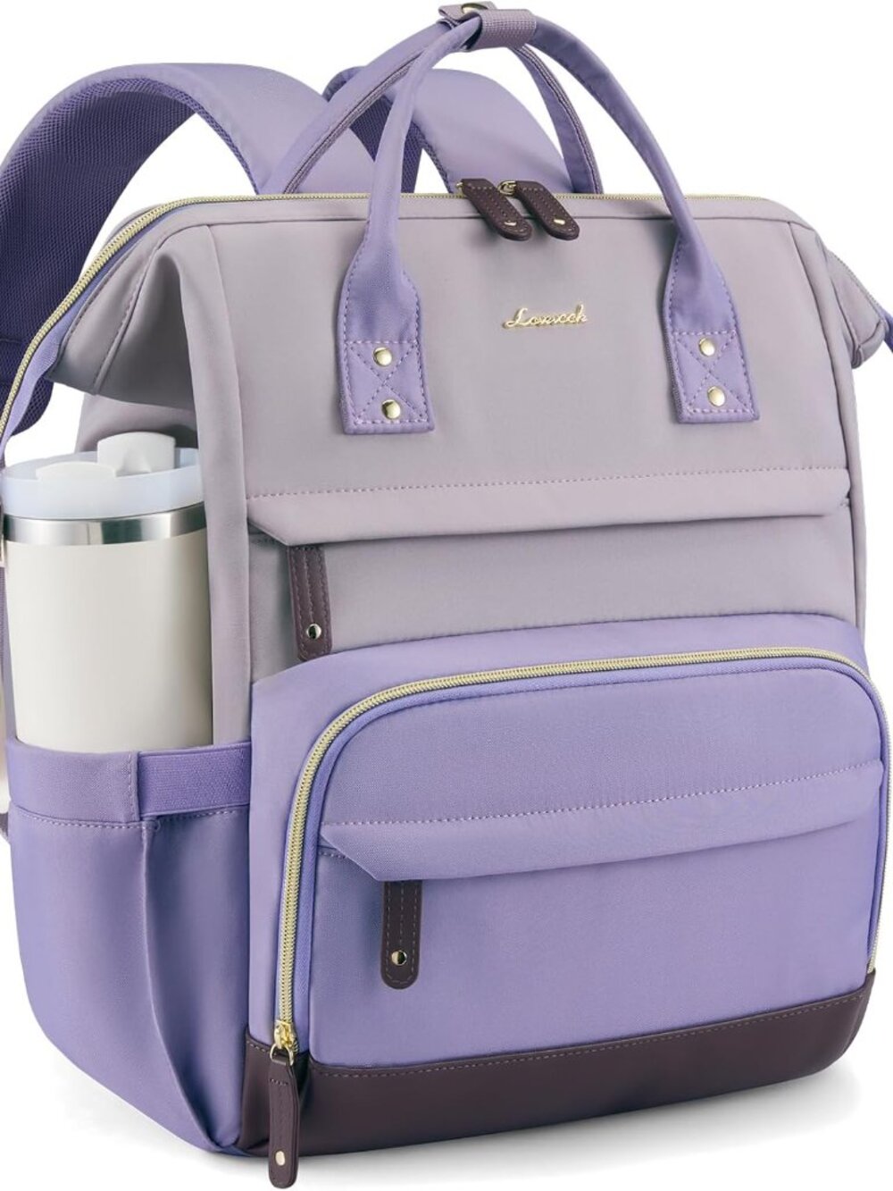 LOVEVOOK Laptop Backpack 15.6 inch Lilac-lavender-mauve